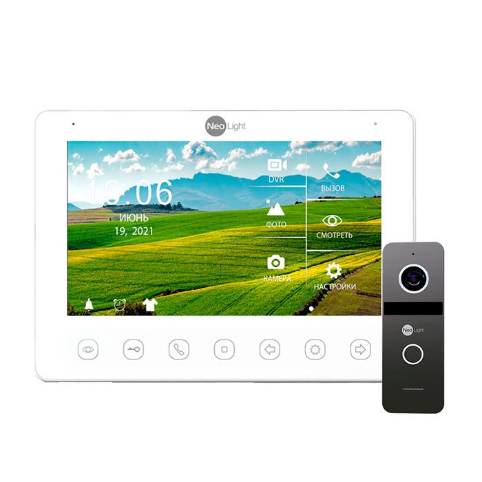 Комплект відеодомофону NeoLight NeoKIT HD + Graphite