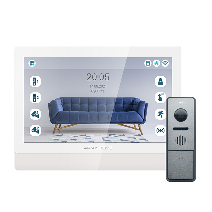 Комплект відеодомофону ARNY AVD-950A (2Mpx) WiFi + ARNY AVP-NG440 (2Mpx)