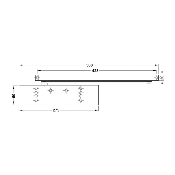 Дверний доводчик DORMAKABA TS 93 (мод.B | EN2-5)