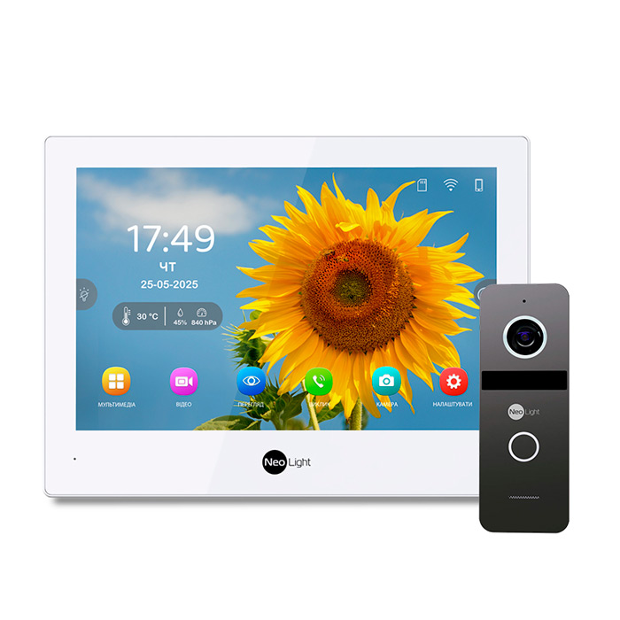 Комплект відеодомофону NeoLight ALPHA Hybrid HD KIT Graphite