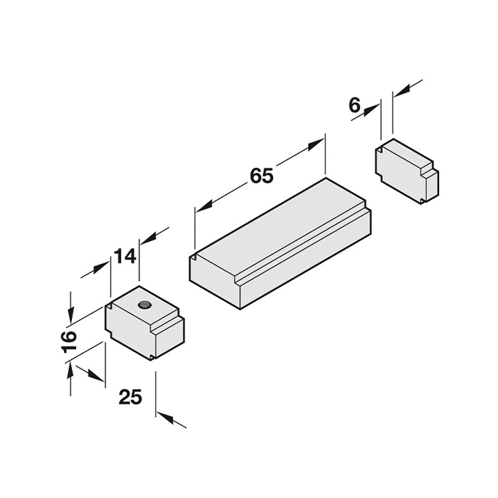 Обмежувач кута відкривання DORMAKABA для каналу G-N