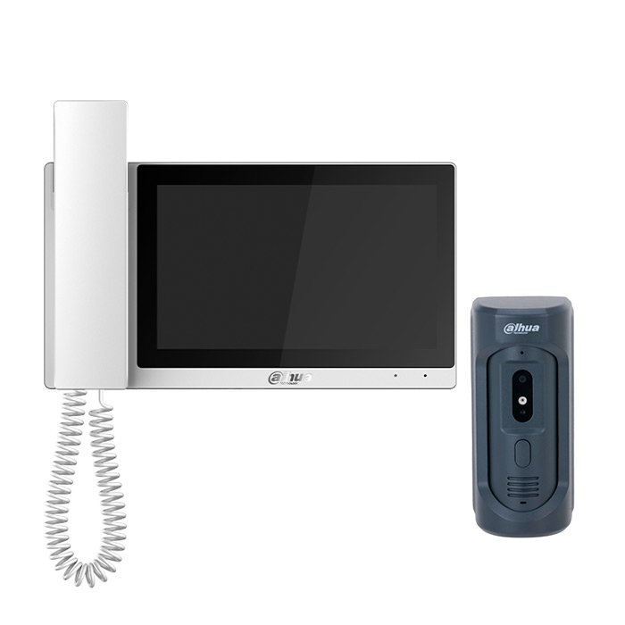 Комплект відеодомофону Dahua DHI-VTH5421EW-H + DHI-VTO2101E-P-S2