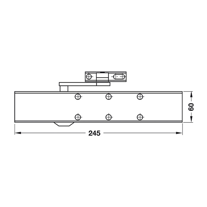 Дверний доводчик DORMAKABA TS 83 EN3-6