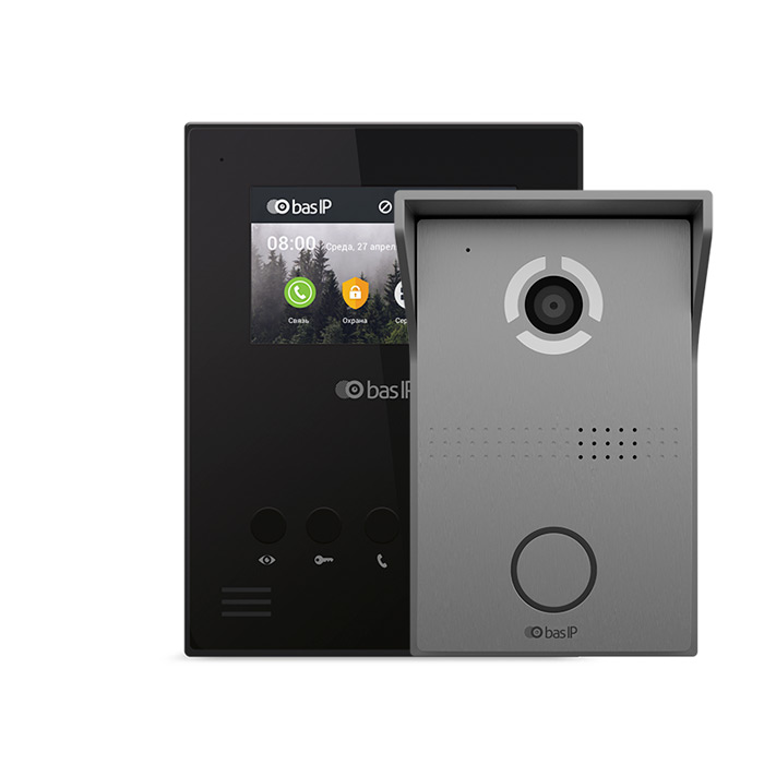 Комплект відеодомофону BAS-IP AU-04LA + AV-03D
