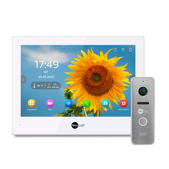 Комплект відеодомофону NeoLight Alpha Hybrid HD KIT SilverP