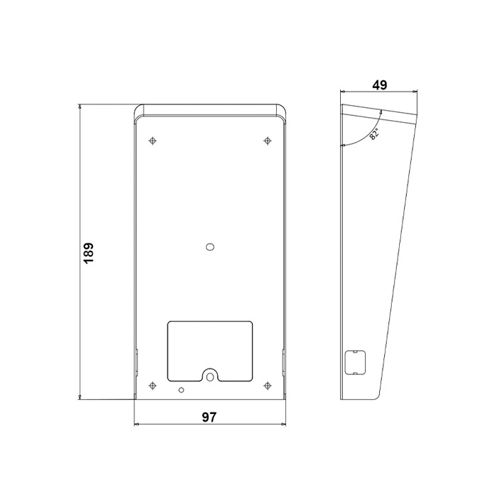 Козирок Hikvision DS-KABV8113-RS/Surface