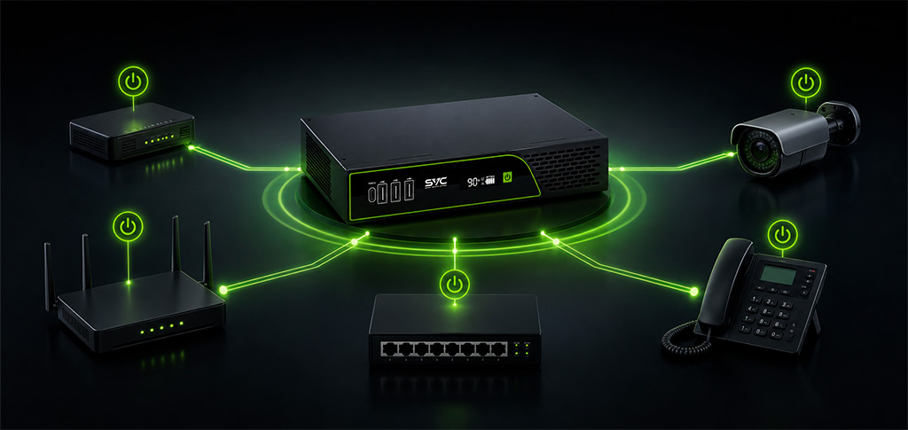 UPSEN Como Plus 8012 - Вихідна потужність 100 Вт для мережевого обладнання