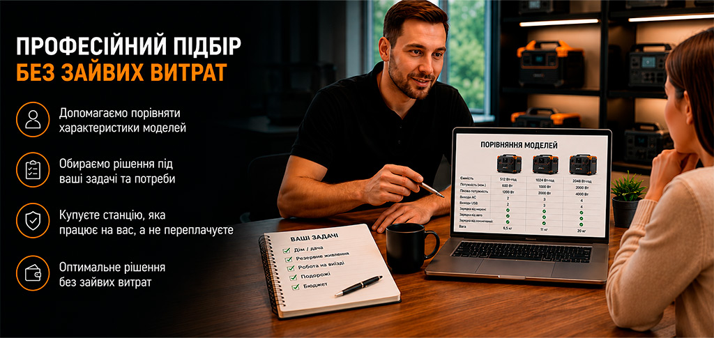 Професійний підбір портативної зарядної станції